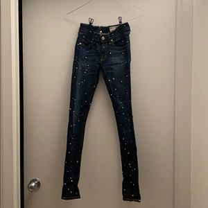 Lightly used Rag & Bone Paint Splatter Jeans